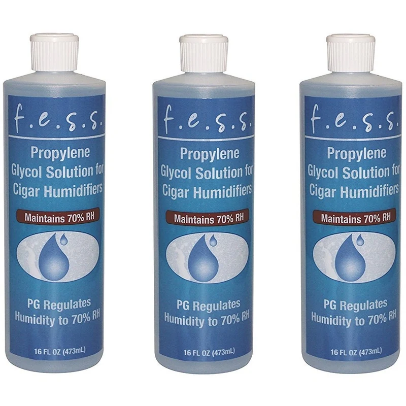 PG Humidifier Solution 3-Pack | 70% Humidity Control for Cigars