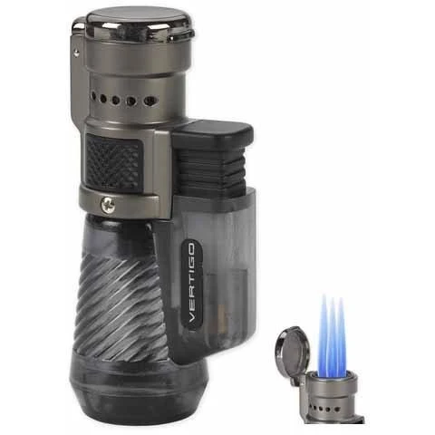 Vertigo Triple Torch Cigar Lighter 2 Pack - Wind Resistant