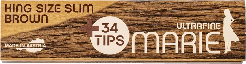 MARIE Brown King Size Slim + Tips