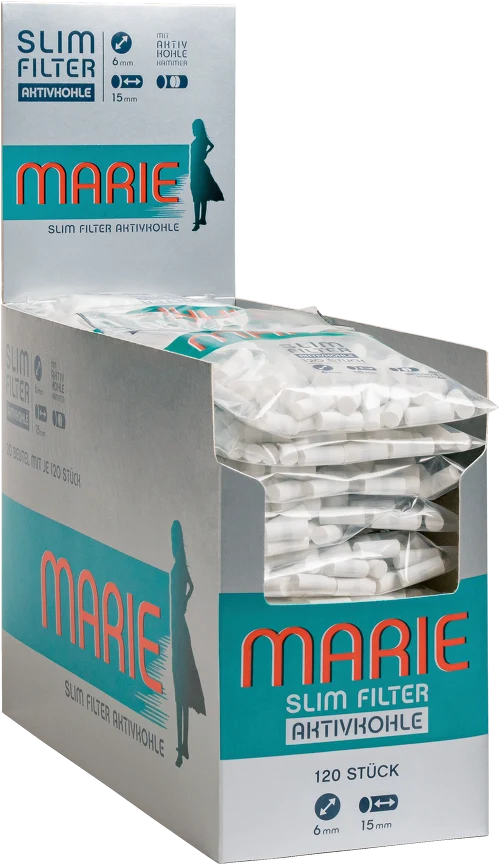 MARIE Slim Filter mit Aktivkohle Ø 6mm