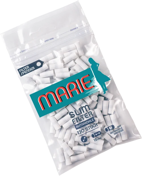 MARIE Slim Filter mit Aktivkohle Ø 6mm