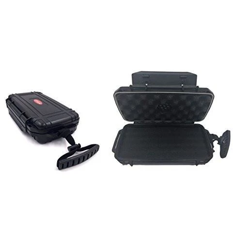 Travel Cigar Humidor Case - Waterproof Holder for 5 Cigars