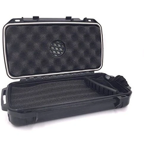 Travel Cigar Humidor Case - Waterproof Holder for 5 Cigars
