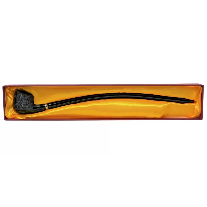 15" Dublin Rustic Hand-Carved Churchwarden Tobacco Pipe
