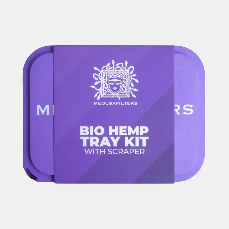 Medusa Filters Hemp Tray Kit Violet – Rolling Tray aus Hanf
