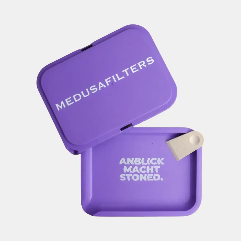 Medusa Filters Hemp Tray Kit Violet – Rolling Tray aus Hanf