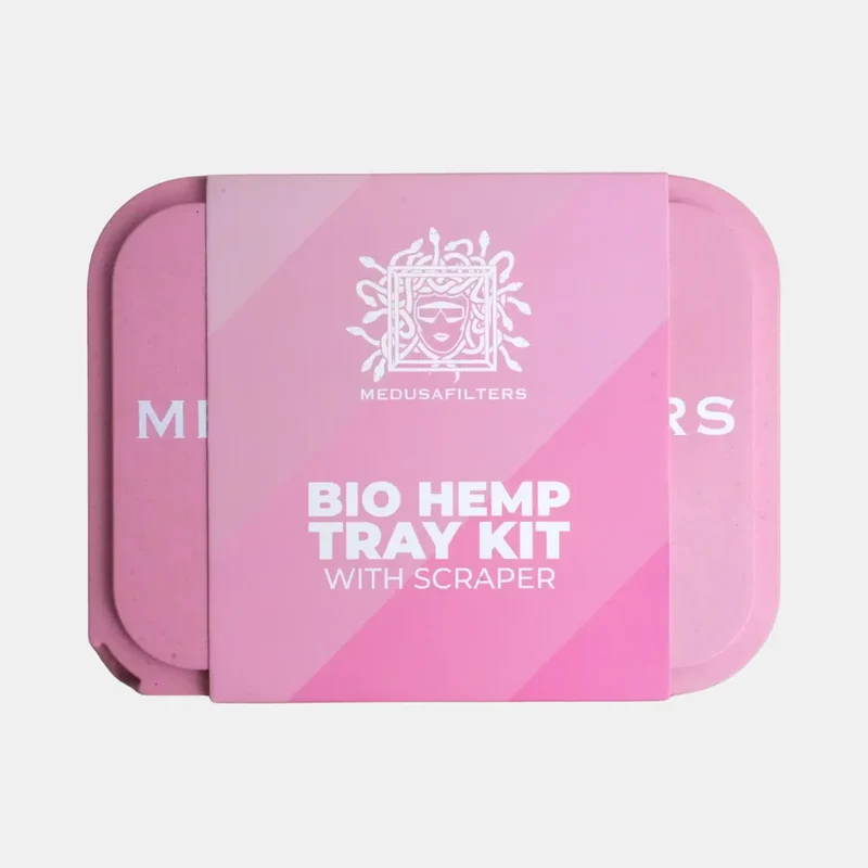 Medusa Filters Hemp Tray Kit Rosé – Rolling Tray aus Hanf