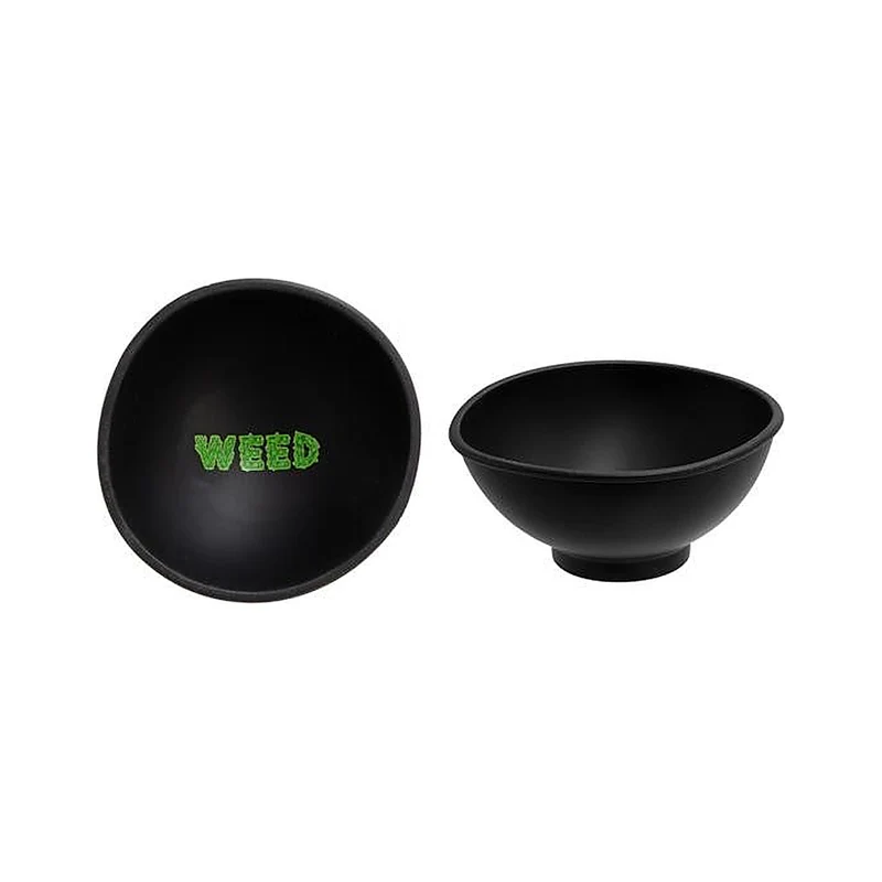Growpoint Mischschale Silikon Weed – Schwarz, 70 × 30 mm
