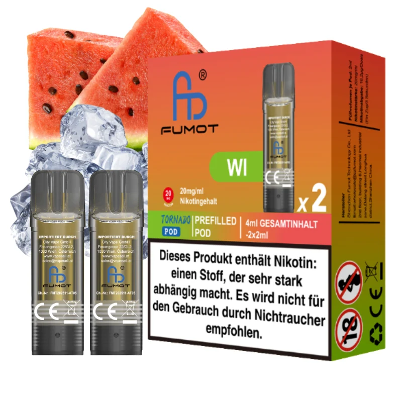 Fumot Tornado Pod - WI (Watermelon Ice)