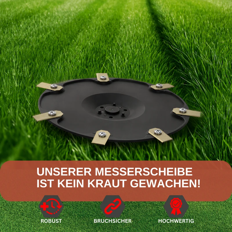 7 Klingen Messerscheibe kompatibel mit Roborock - RockNeo Q-Serie Q105, Q110, S1 Serie S108, S115 inkl. Klingen, hochwertiges Mähroboter Upgrade