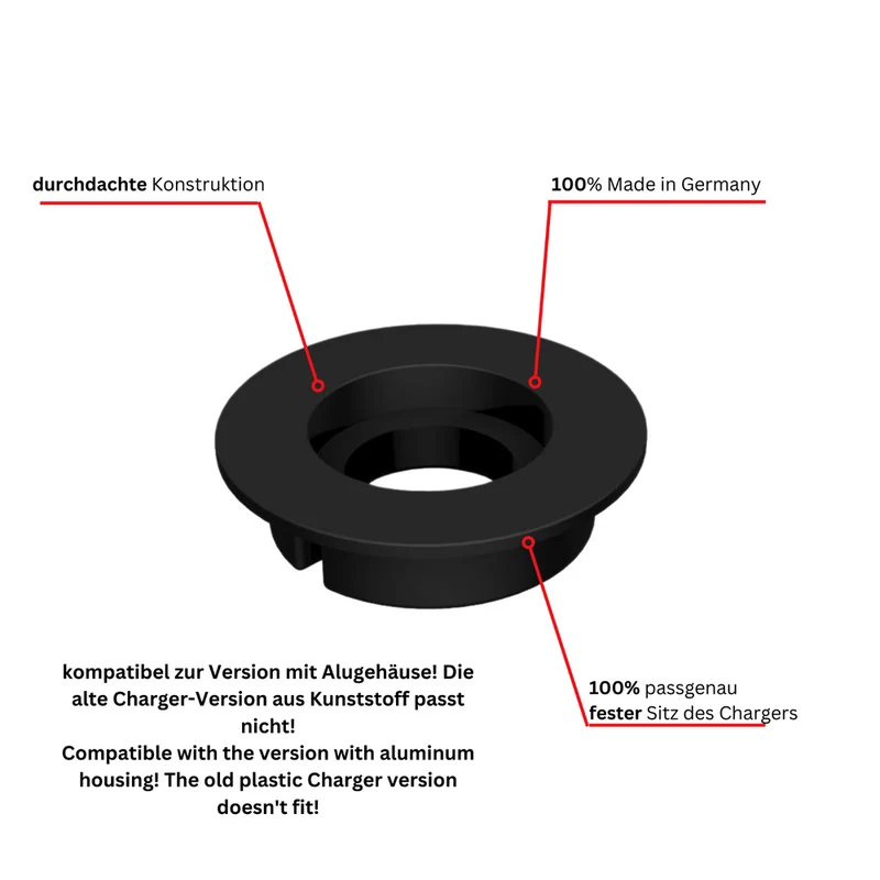 Für Apple Watch Charger Halter - Unterputz DIY Einbaurahmen Schreibtisch, Büro