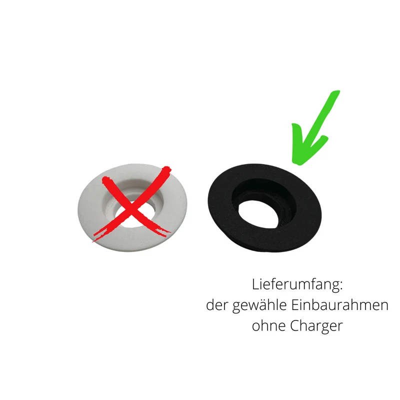 Für Apple Watch Charger Halter - Unterputz DIY Einbaurahmen Schreibtisch, Büro