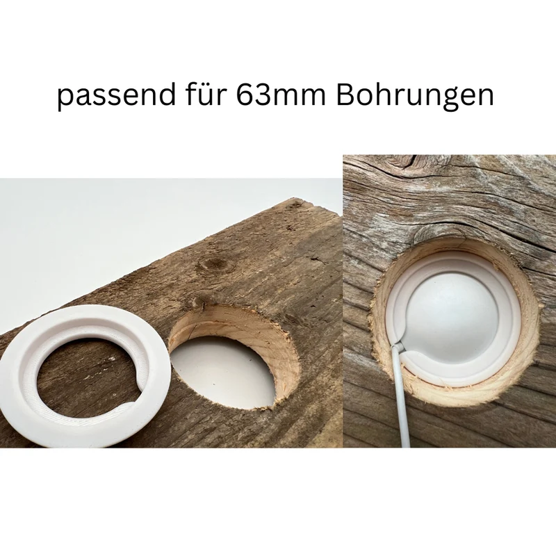 Für Apple MagSafe - Halter Unterputz DIY Einbaurahmen Schreibtisch, etc ... V01