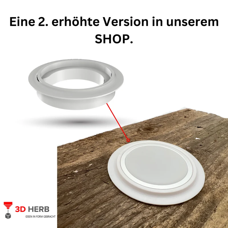 Für Apple MagSafe - Halter Unterputz DIY Einbaurahmen Schreibtisch, etc ... V01
