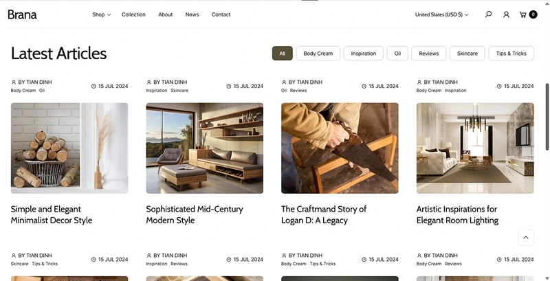 Agile Theme – Brana | Furniture & Home Decor