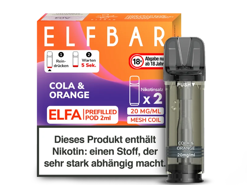 Elfbar ELFA POD Cola Orange (2x2ml) 20mg