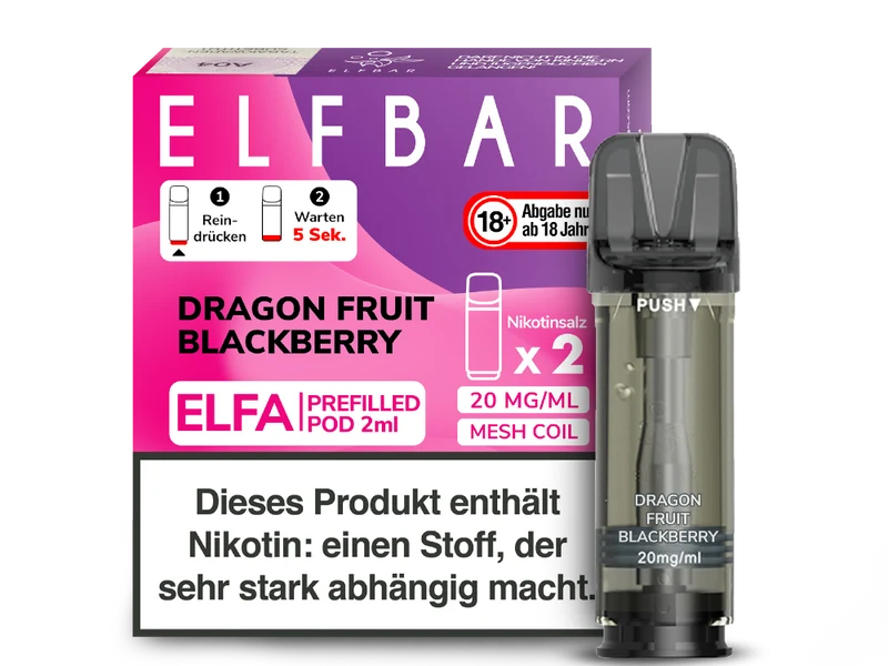 Elfbar ELFA POD Dragonfruit Blackberry (2x2ml) 20mg