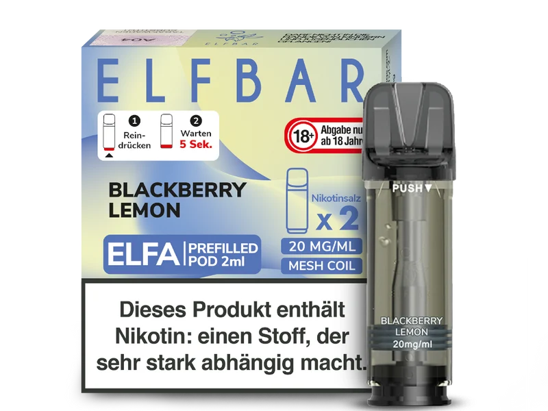 Elfbar ELFA POD Blackberry Lemon (2x2ml) 20mg