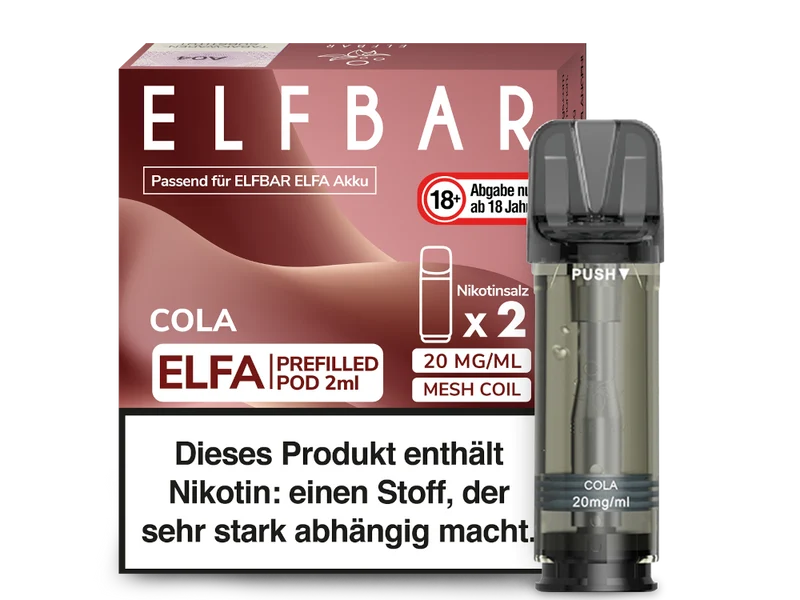 Elfbar ELFA - POD Cola (2x2ml) 20mg
