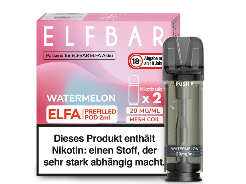 Elfbar ELFA - POD Watermelon (2x2ml) 20mg