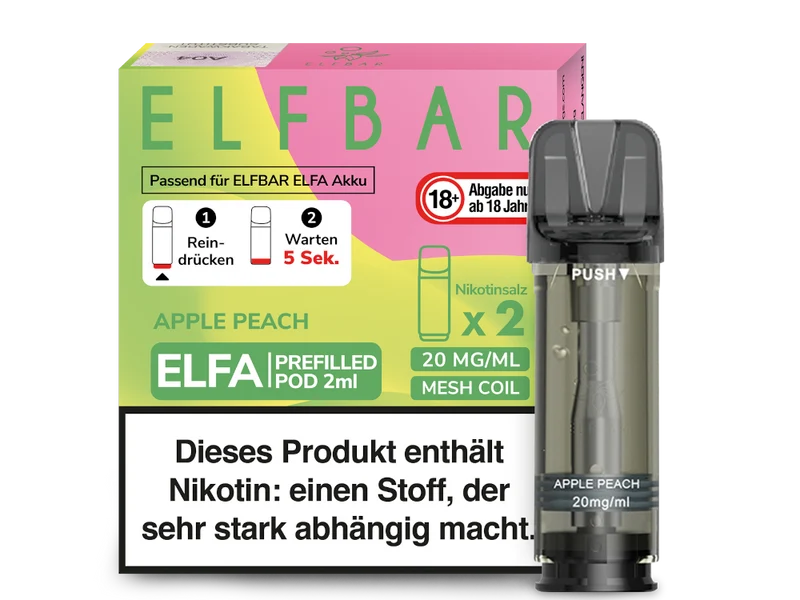 Elfbar ELFA - POD Apple Peach (2x2ml) 20mg