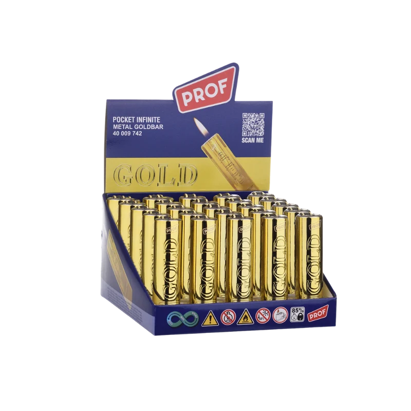 PROF FEUERZEUG - Pocket Infinte Metal Goldbar Round