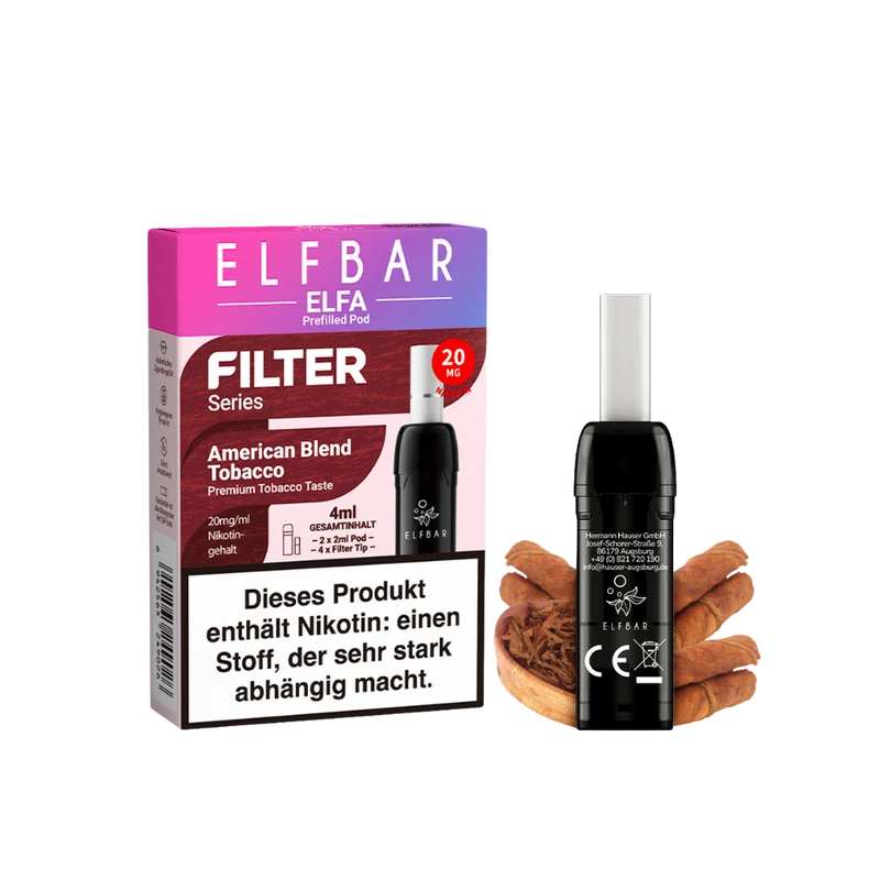Elfbar ELFA Filter Series - American Blend Tobacco