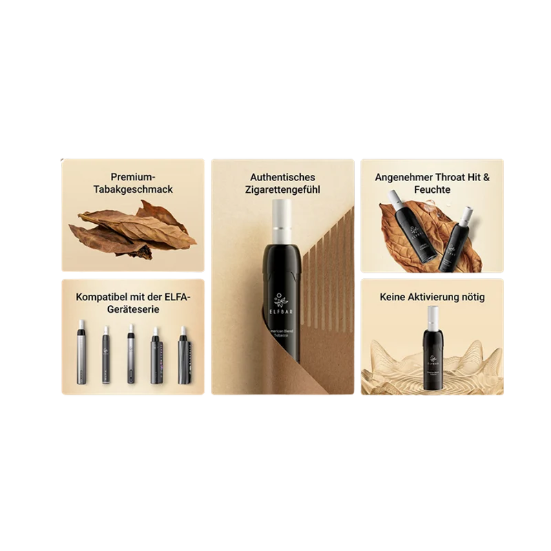 Elfbar ELFA Filter Series - Cream Tobacco