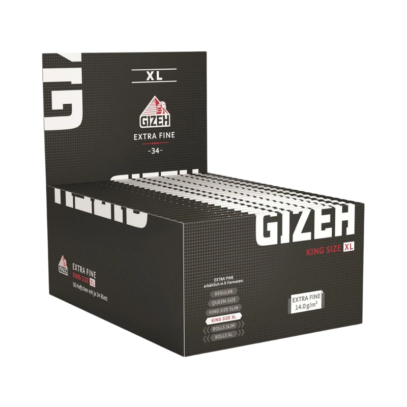 GIZEH BLACK - King Size XL (50er)