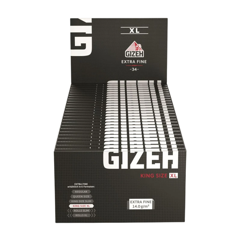 GIZEH BLACK - King Size XL (50er)