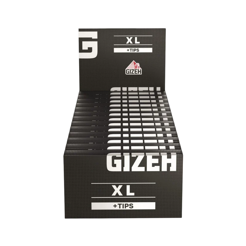 GIZEH BLACK - King Size XL + Tips