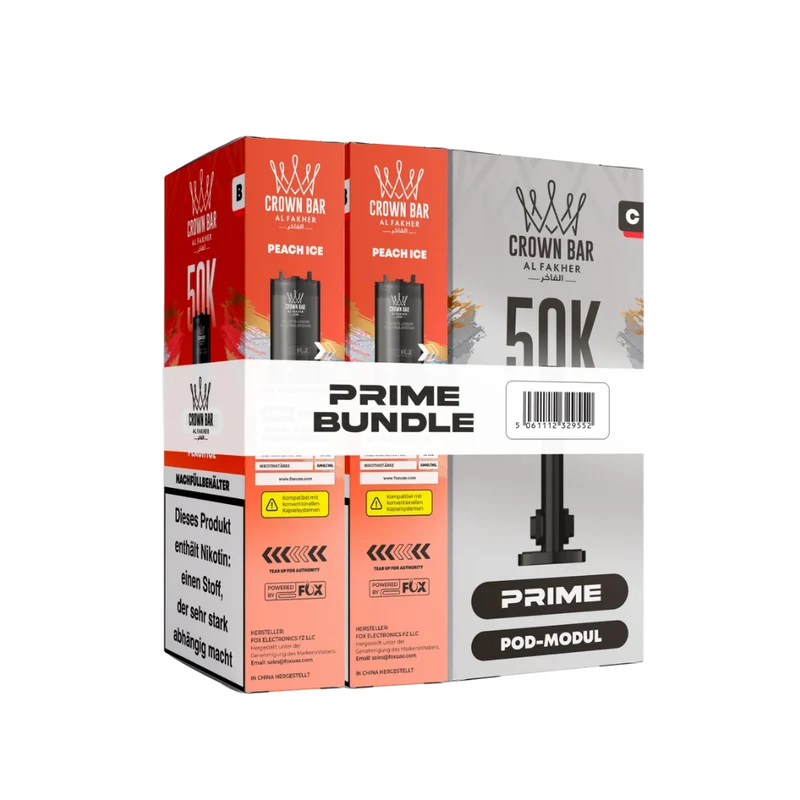 AL FAKHER - 50K Hypermax Prime Pod - Peach Ice