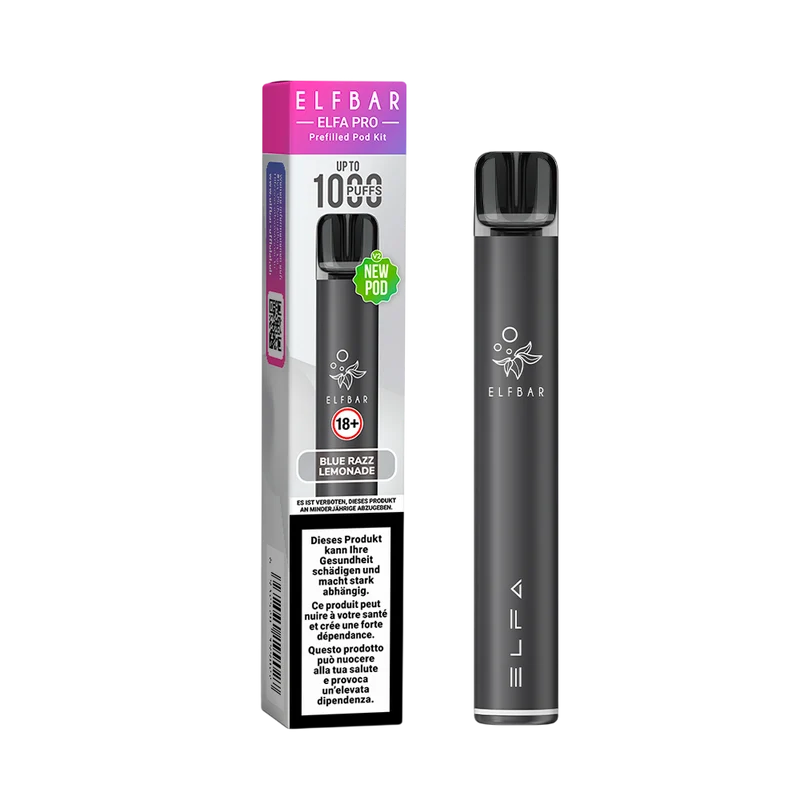 Elfbar Elfa Pro V2 Kit Black & Blue Razz Lemonade
