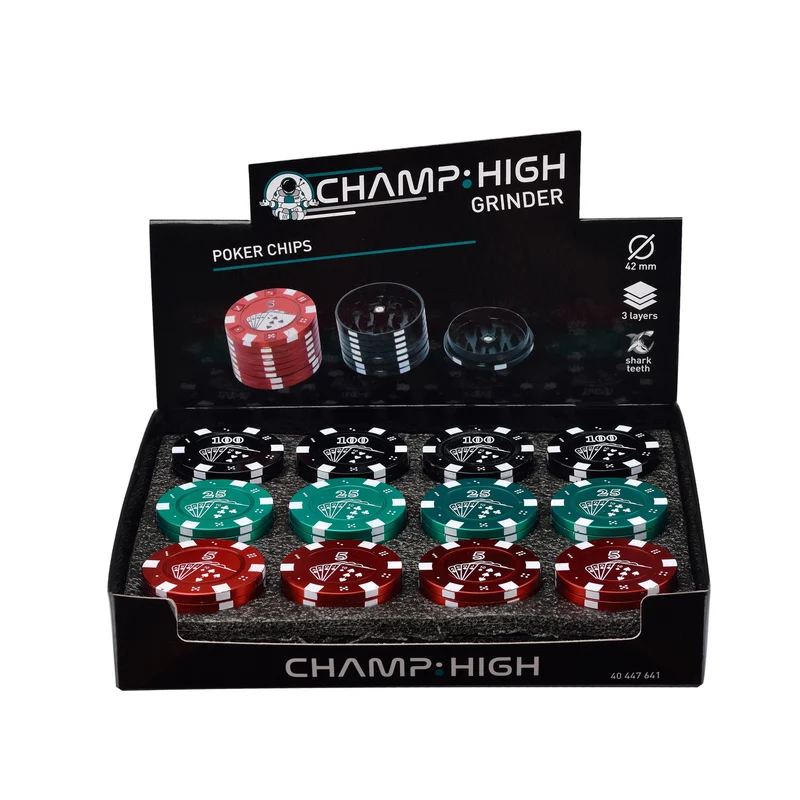 Champ High Grinder "Poker Chips"