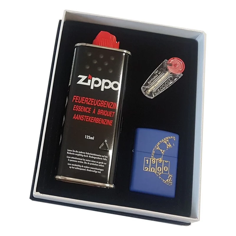 Original Zippo Millenium Lighter i Gaveæske - TOPTILBUD !