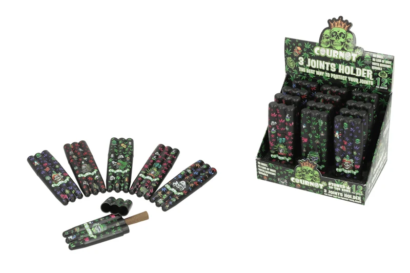 Super Heroes Joint Holder 3er schwarz, versch. Motive, L.12cm, B.4cm