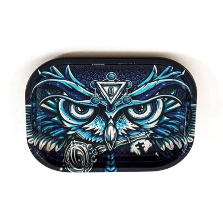 V Syndicate Rolling Tray Owl – 18 × 14 cm
