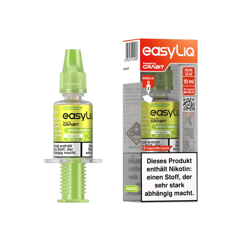 GRABIT easyLiQ Injector Green Grape Ice 10ml/20mg