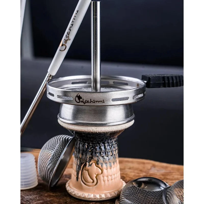 Dschinni Nero Steinkopf Schamottkopf Shisha Big Air Grip Set