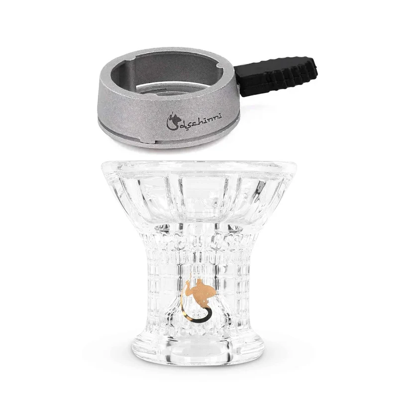 Dschinni Glaskopf Phunnel Apollon Set mit Mod und Screen HMD (zertifiziertes Laborglas High Borosilikatglas 3.3)