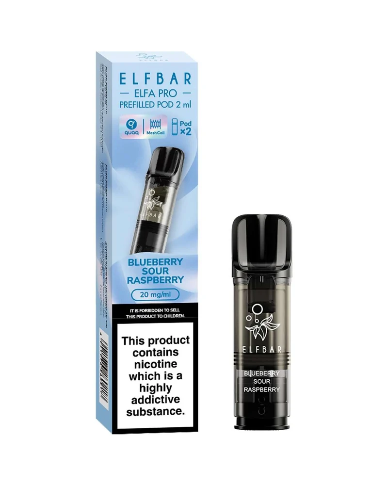 Elfbar ELFA PRO V2 Pods Blueberry Sour Raspberry 20mg