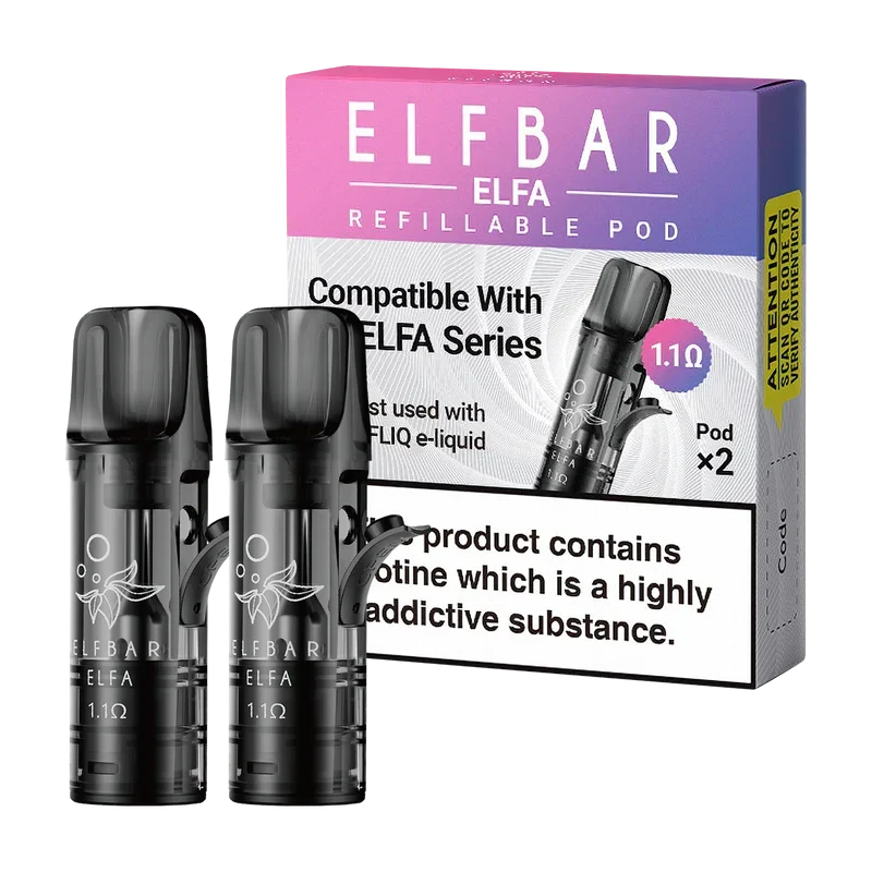 ELFBAR ELFA Refillable Pod 1.1 Ω (2er-Pack)
