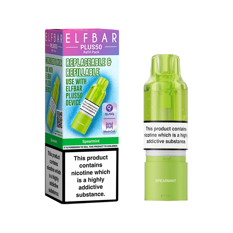 Elf Bar - Plus 50 - Pod & Refill - Spearmint