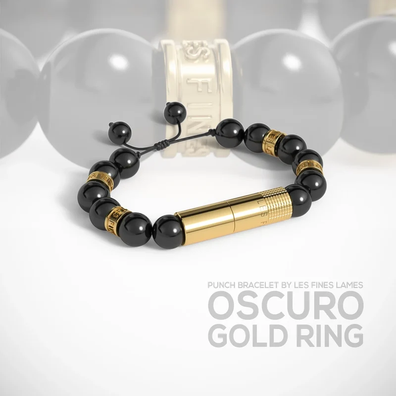 Les Fines Lames Punch Bracelet Gold