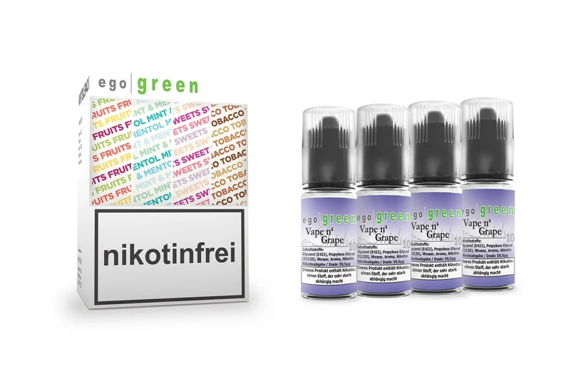 E-Shisha Liquid Vape n' Grape [Nikotinsalz] 10ml