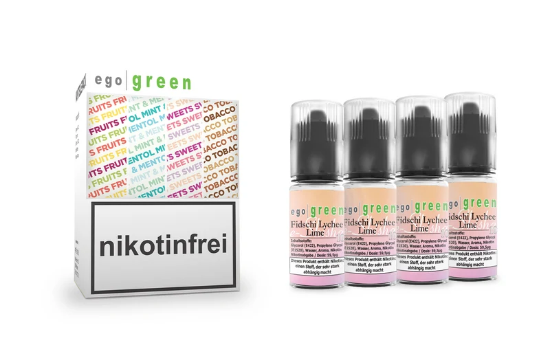 E-Shisha Liquid Fidschi Lychee Lime [Nikotinsalz] 10ml