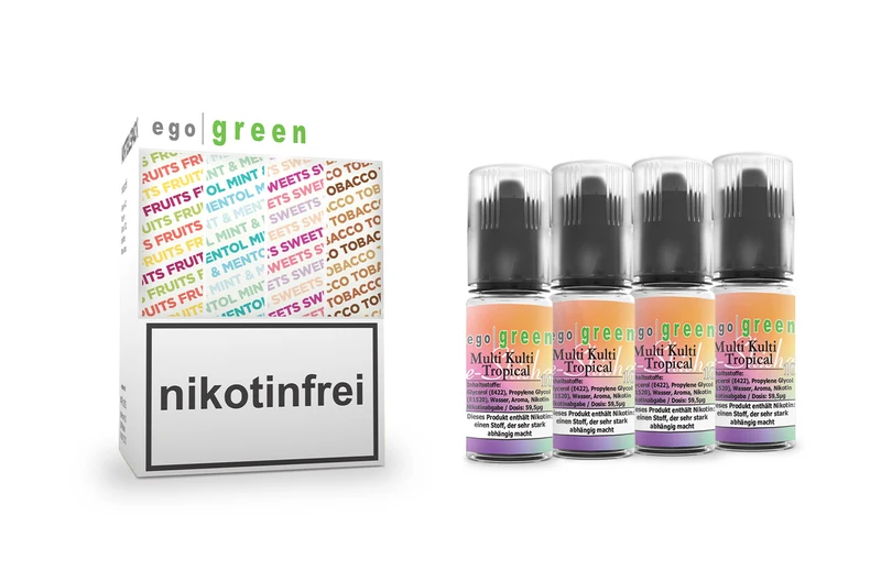 E-Shisha Liquid Multi Kulti Tropical [Nikotinsalz] 10ml