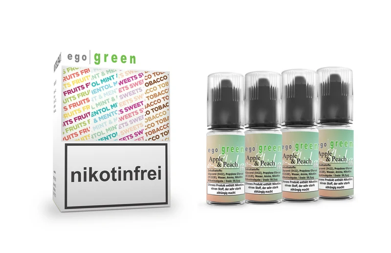 E-Shisha Liquid Apple & Peach [Nikotinsalz] 10ml