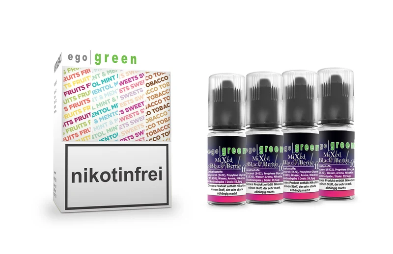 E-Shisha Liquid Mixed Black² Berry [Nikotinsalz] 10ml