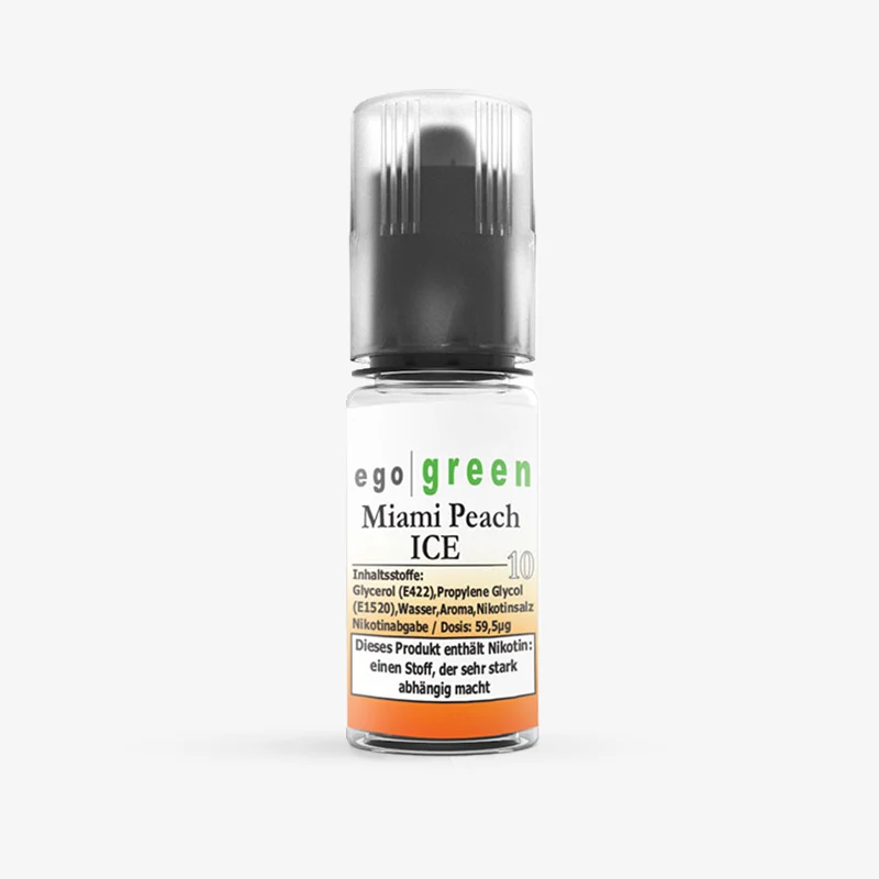 E-Shisha Liquid Miami Peach ICE [Nikotinsalz] 10ml